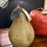 Pear with Metal Stem