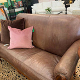 Thomasville Tightback Leather Sofa