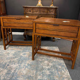 PAIR of Tommy Bahama Walnut Finish Nightstands