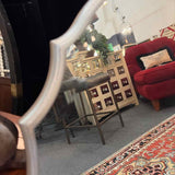 Allen + Roth Silver Scalloped Oval  Mirror
