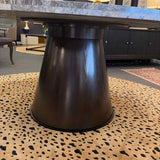 Vanguard Travertine Pedestal  Dining Table