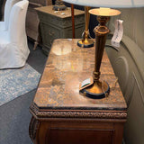French Style Bombay Chest with Faux Marble Top