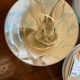 SET OF 8 Williams Sonoma Damask Bunny Bowls