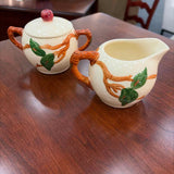 AUTUMN COLLECTION - Vintage Franciscan "Apple" Cream & Sugar