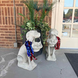 Cement Dog Statue