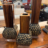 Lacqer Mixed Hardwood Vase