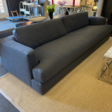 Custom Designer Brand Italian Brushed Wool Sofa