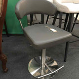 TOV Leather Adjustable Stool