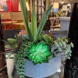 Custom Floral Round Succulant Design