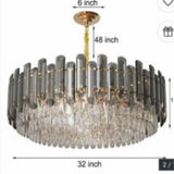 Gold Chandelier with Crystals