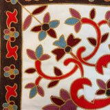 PAIR of 17" Embroidered Pillow Covers