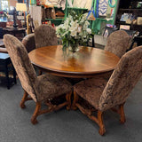 Round Pedestal Dining Table & Chairs