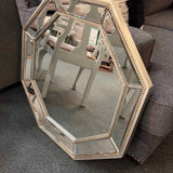30" Silver Octagonal Mirror