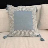 24" Square Serena & Lily Pillow with Tassels