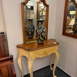 Arch Top Mirror with Shell Crest