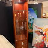 Contemporary Glass Front Curio