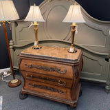 French Style Bombay Chest with Faux Marble Top