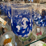 SET OF 6 Kingston Glass Studio "Twisty Cup" Glasses