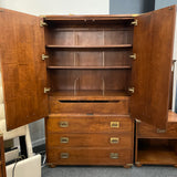 Vintage Henredon "Regiment" Campaign Style Gentlemen's Chest