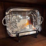 Pewter Grape Leaf Tray