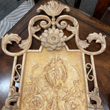 Baroque Style Metal Framed Wall Plaque