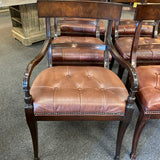 SET of 6 Henredon Acquisitions Leather Chairs
