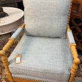 Turned Wood Accent Chair