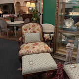 Henredon French Floral Arm Chair