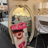 Vintage French Style Oval Mirror