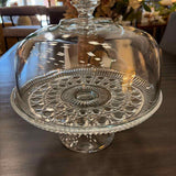 Glass Cake Stand with Cover