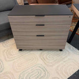 BDI USA "Sequel"  L-Shape Desk & Two File Cabinets