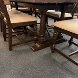 Trestle Base Dining Table Set