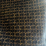 KING Custom Black &  Gold Mottled Pattern Chenille Bedspread