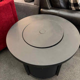 30" Black Round PropaneFirepit