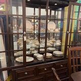 Vaughan Walnut Fiinsih Lighted China Cabinet