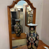 Arch Top Mirror with Shell Crest