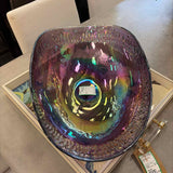 Vintage Purple Glass Murano Bowl