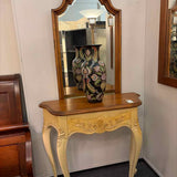 Arch Top Mirror with Shell Crest