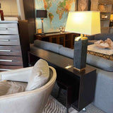 Restoration Hardware Black Marble Table Lamp