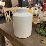 White Lidded Urn