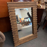 Privilege Slatted Mosaic Design Wall Mirror