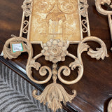 Baroque Style Metal Framed Wall Plaque