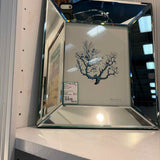 Two's Company Mirror Framed Coral Art