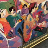 "Corner Cafe" by Issac Maimon Framed Art