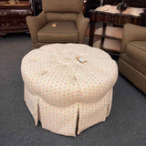 Tufted Skirted Ottoman