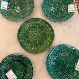 Majolica Style Leaf Plate