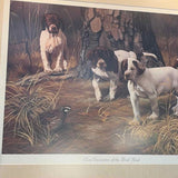 Framed  Hunting Dog Art
