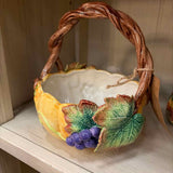 AUTUMN COLLECTION - Fitz and Floyd "Harvest Banquet" Basket