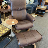 Ekornes Stressless "Admiral" Recliner & Ottoman
