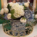 Blue & White Hydrangea in Blue & White Ginger Jar